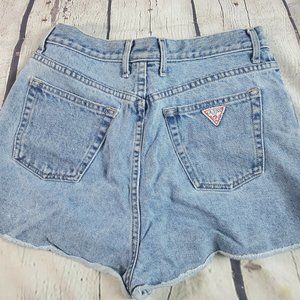 GUESS vintage denim cut off shorts